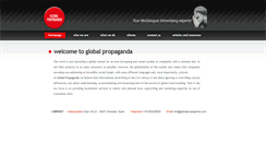 Desktop Screenshot of globalpropaganda.com