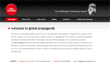Tablet Screenshot of globalpropaganda.com
